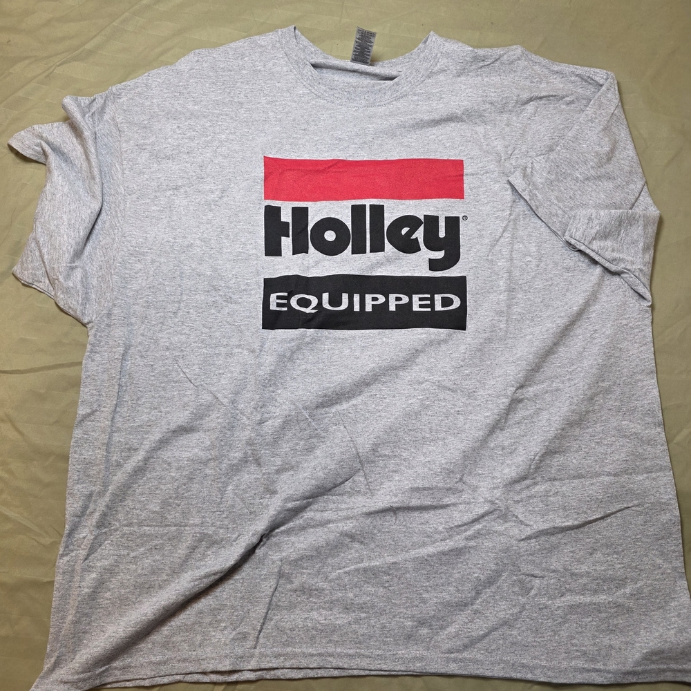 Ash Gray 3X Holley Equipped Classic T-Shirt NWOT